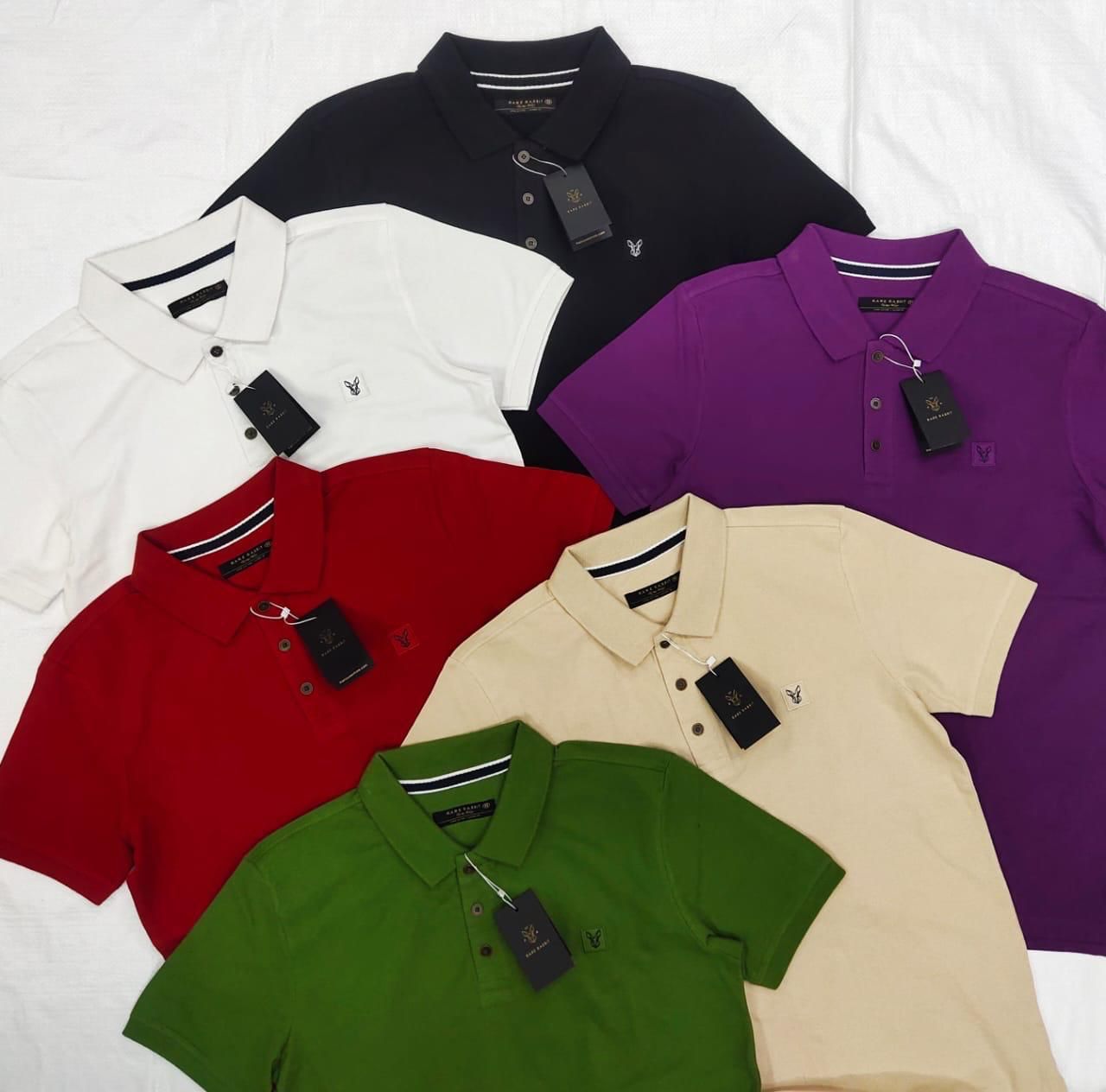 RARE RABBIT COLLAR TSHIRT-52 PCS