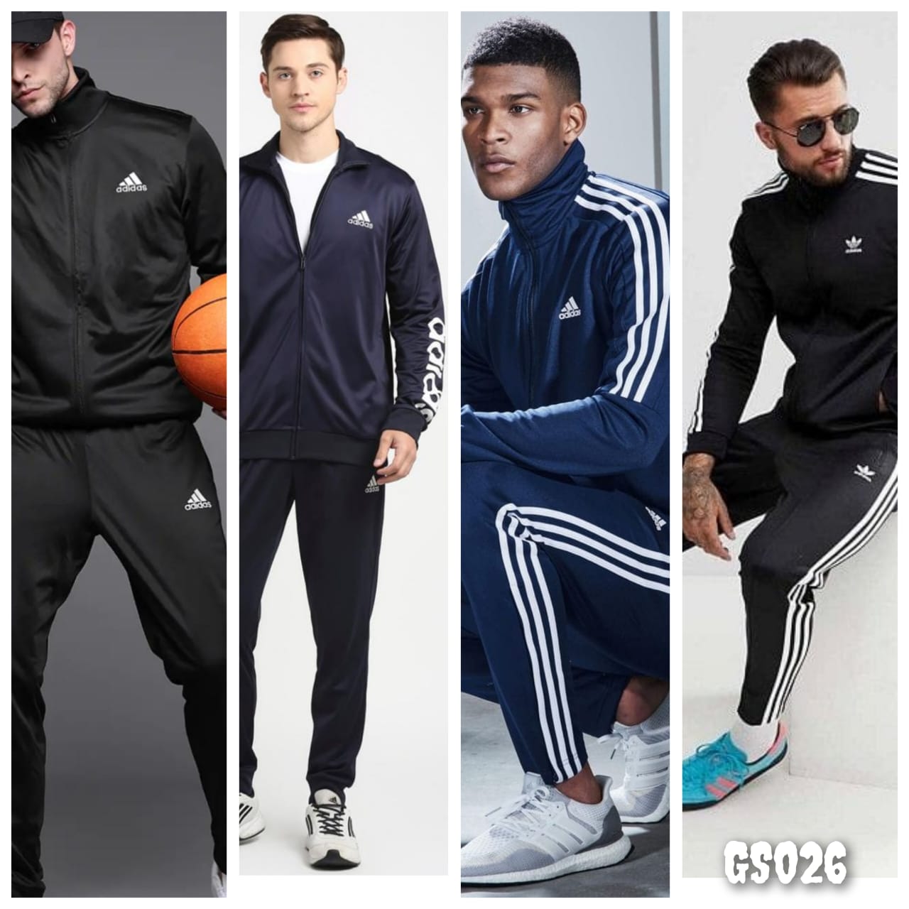 ADIDAS 4 WAY LAYCRA UNISEX TRACKSUIT-40PCS SET