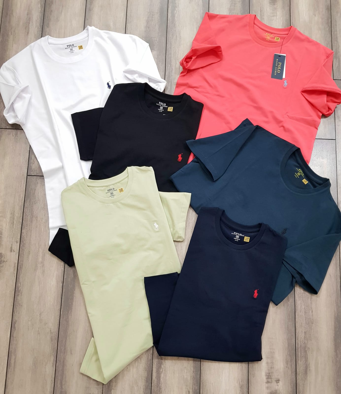 R.l.POLO ROUND NACK TSHIRT-104 PCS