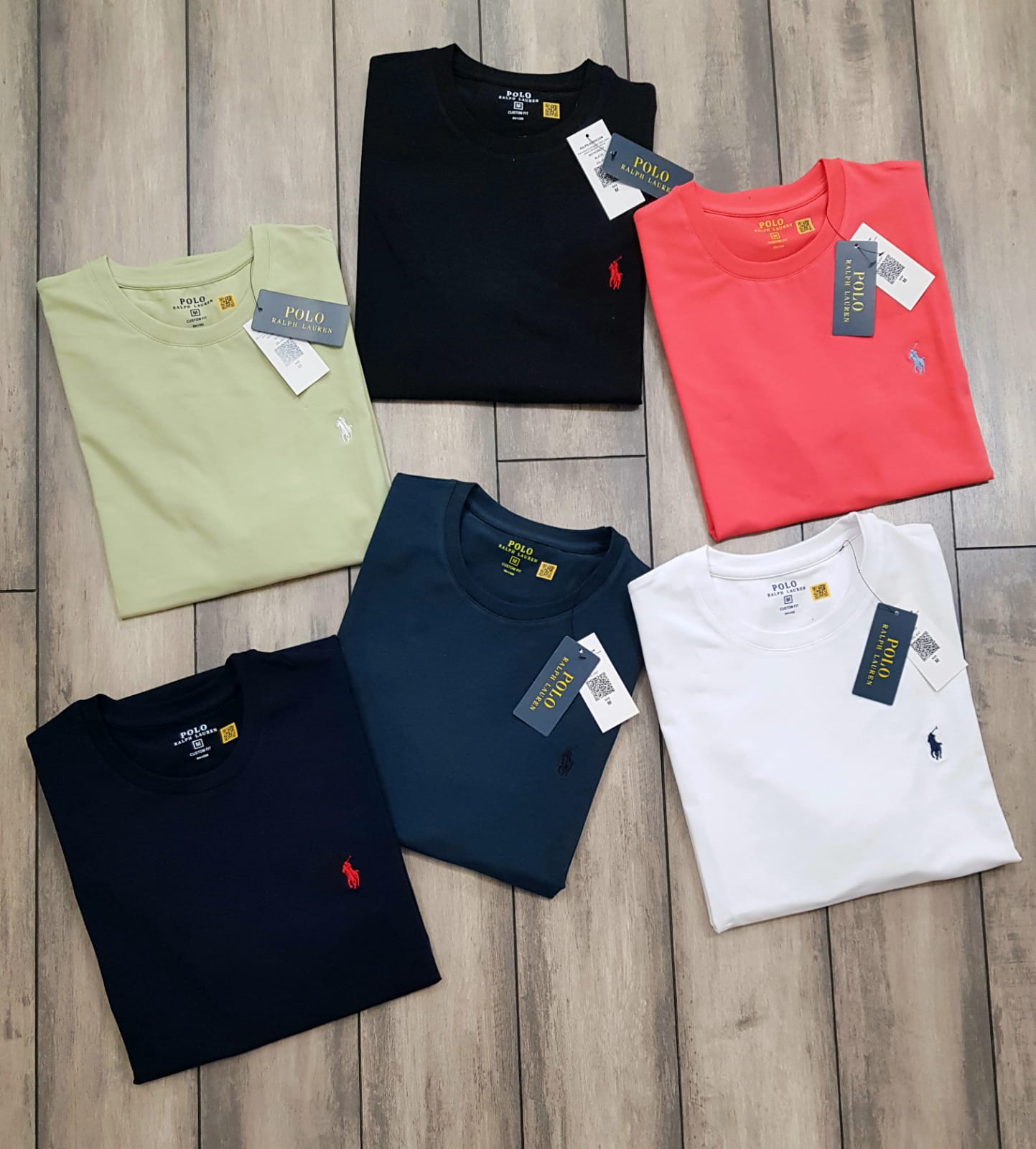 R.l.POLO ROUND NACK TSHIRT-104 PCS