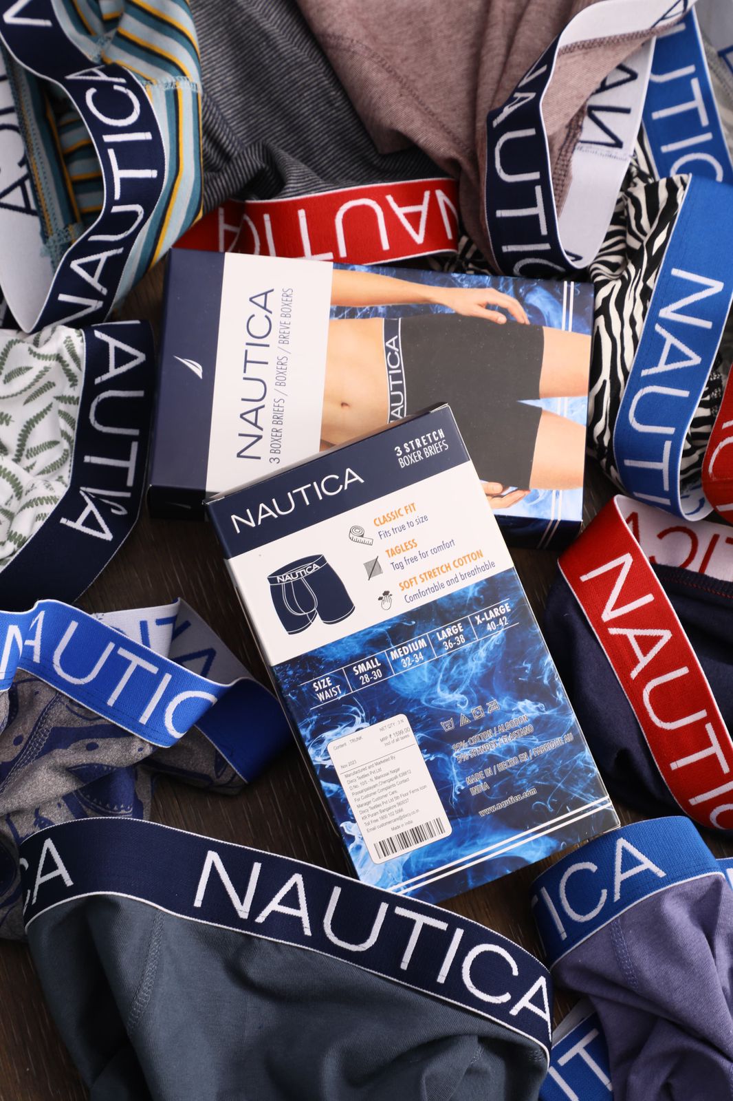 NAUTICA MENS BOXER TRUNK-162PCS