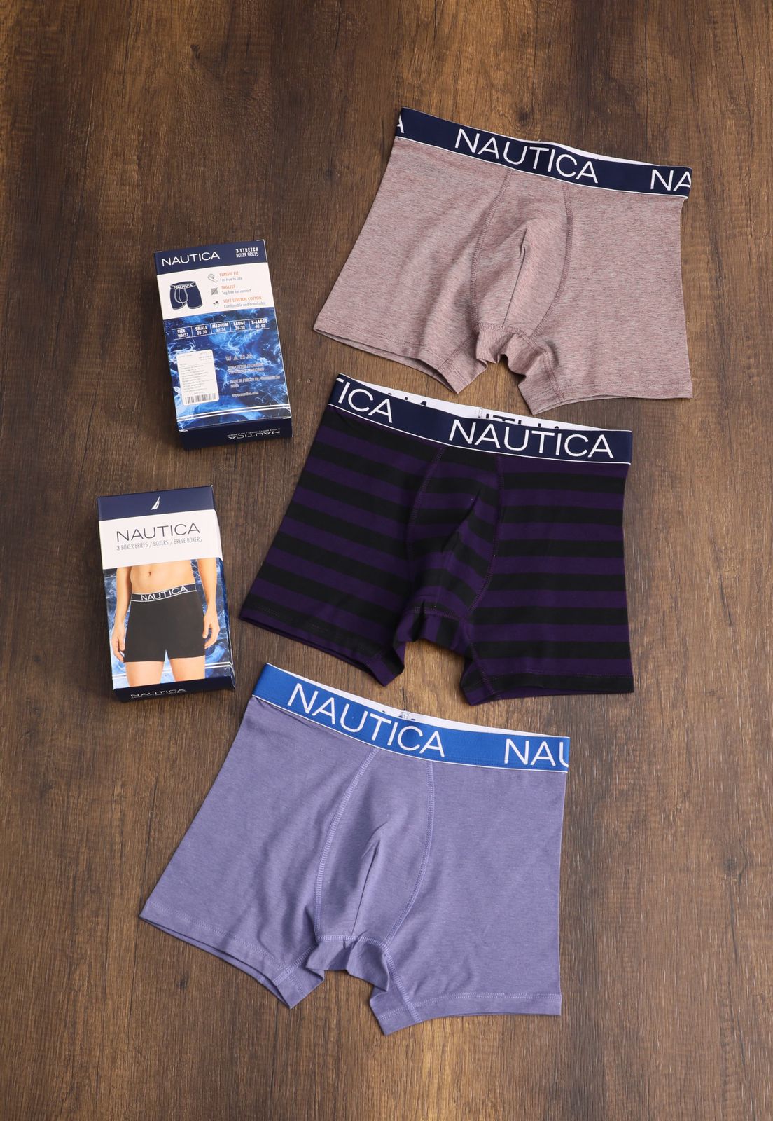 NAUTICA MENS BOXER TRUNK-162PCS