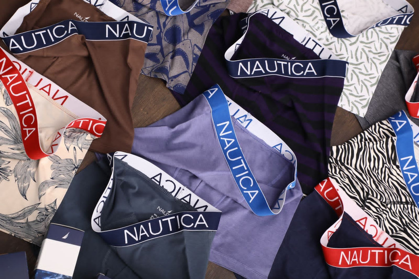 NAUTICA MENS BOXER TRUNK-162PCS