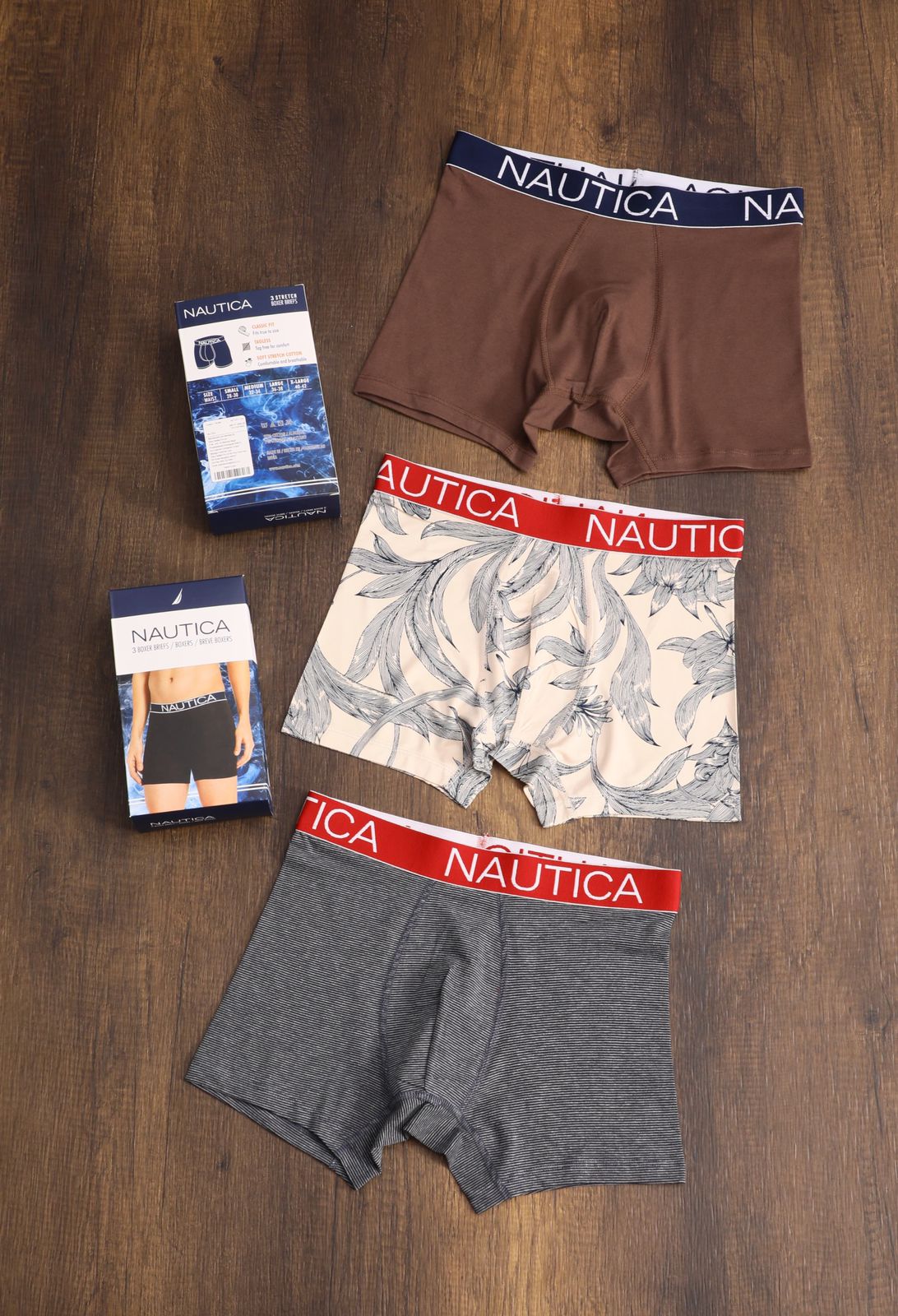 NAUTICA MENS BOXER TRUNK-162PCS