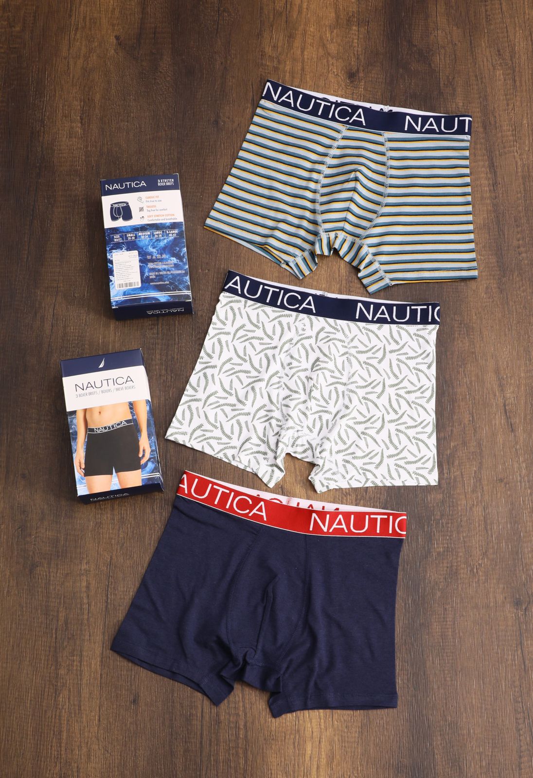 NAUTICA MENS BOXER TRUNK-162PCS