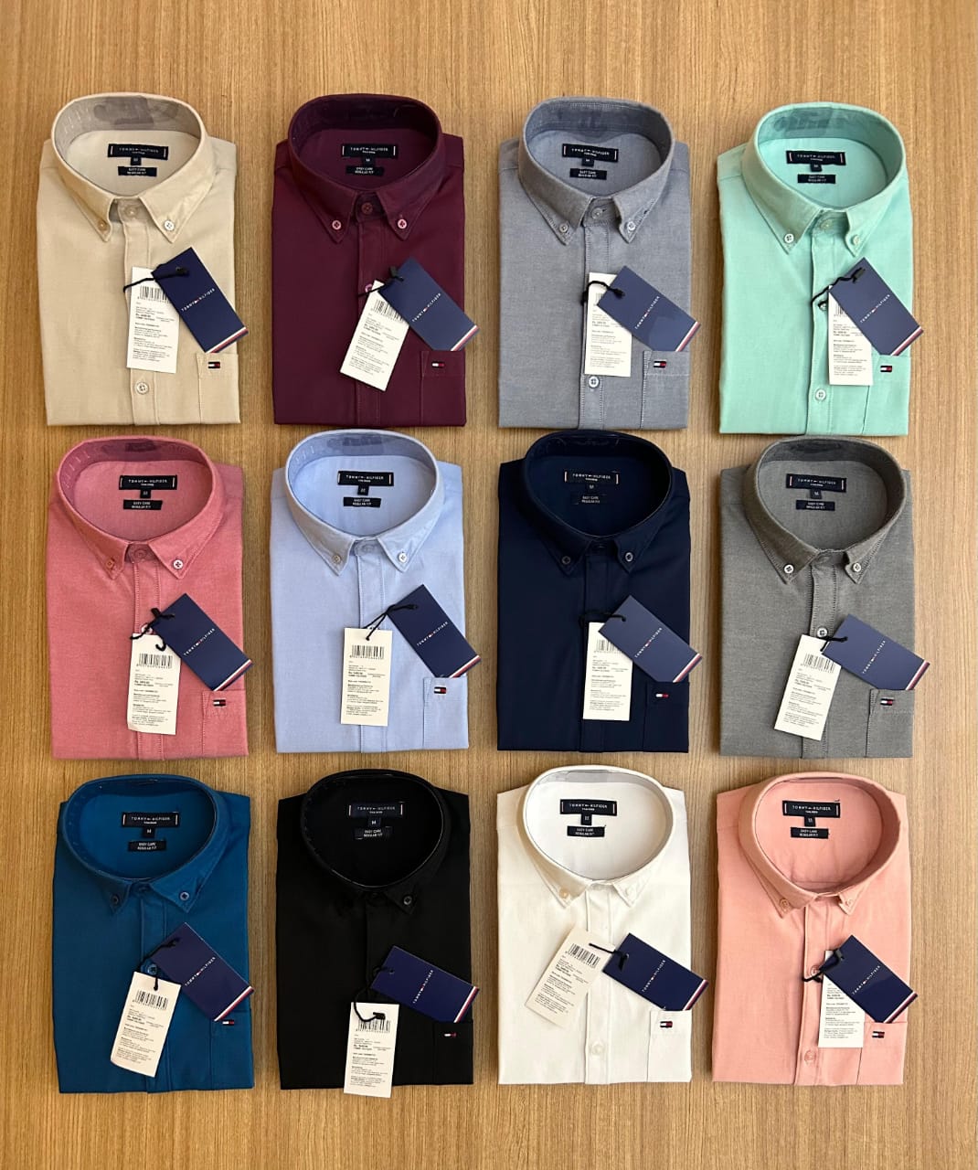 TOMMY PLAIN OXFORD COTTON SHIRT-64PCS SHIRT