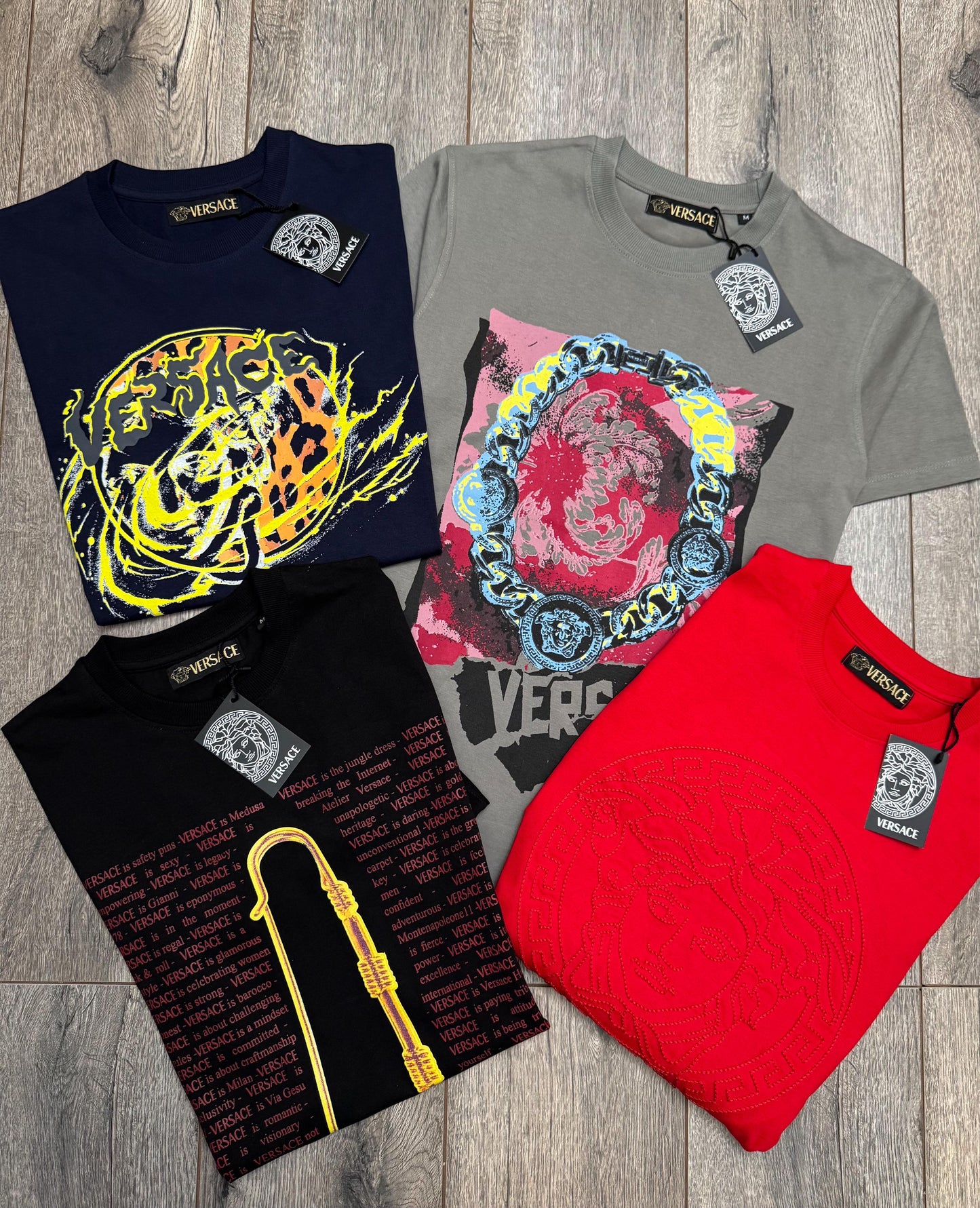 VERSACE ROUND NACK TSHIRT-88PCS SET