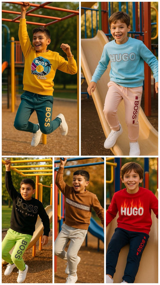 KIDS TRACKSUIT SWEATSHIRT WITH TRACKPANT-60PCS