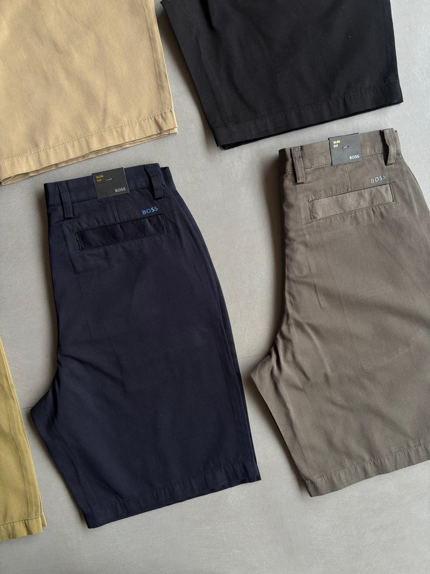 MENS COTTON LAYCRA BOSS SHORTS-100/50PCS