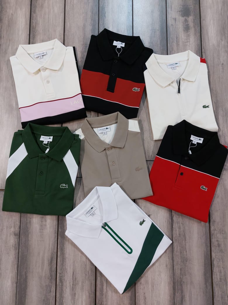 MENS LACOSTE LAYCRA PQ POLO-53PCS