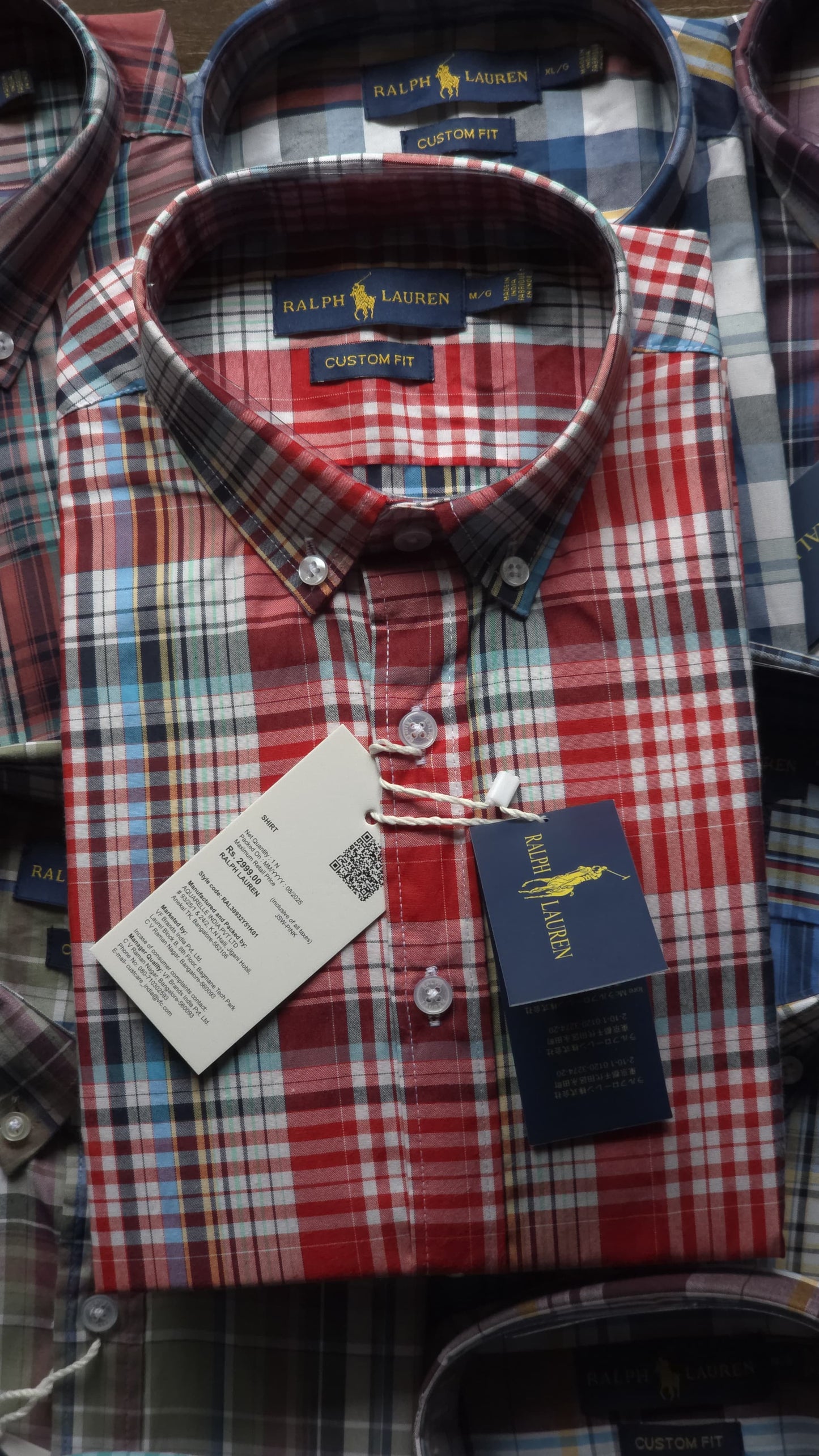 R.L.POLO COTTON TWILL SHIRT - 51 PCS