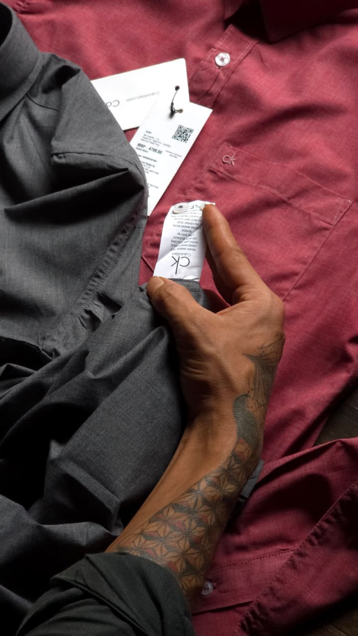 MENS CK LAYCRA  SHIRT-49PCS