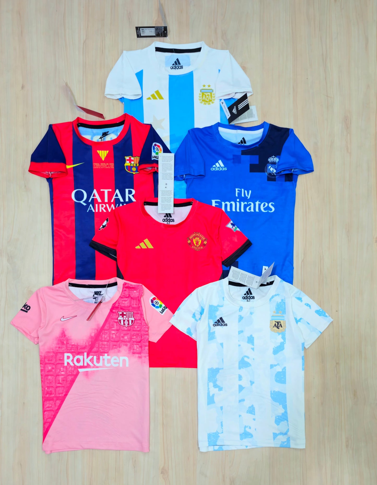 KIDS FOOT BALL TSHIRT -100PCS