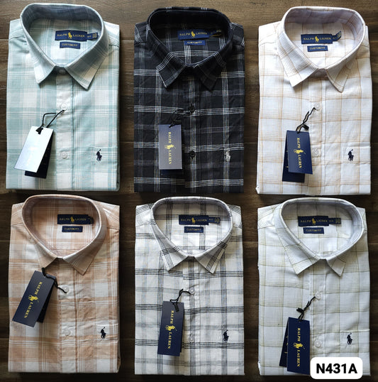 RALPH LAUREN CGACKS SHIRT -48PCS SET