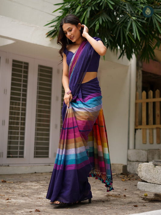 WOMENS COTTON LAHERIYA  SAREE-24PCS