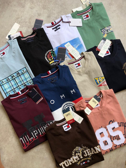 TOMMY HILFIGURE CREW NACK TSHIRT-76PCS