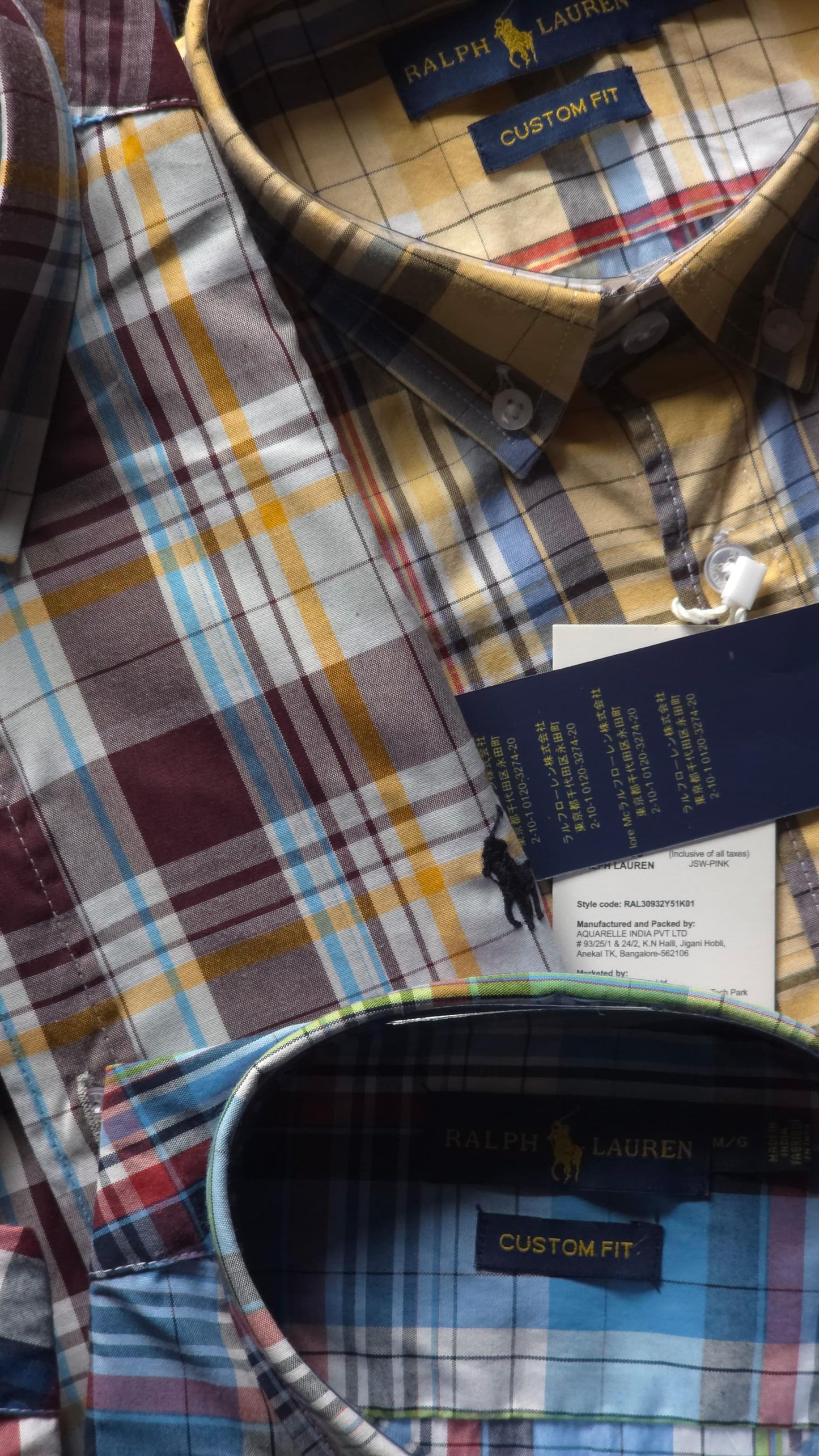 R.L.POLO COTTON TWILL SHIRT - 51 PCS