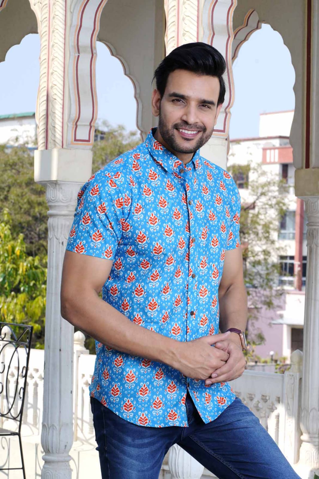 MENS JAYPURI COTTON SHIRT -96 PCS SET