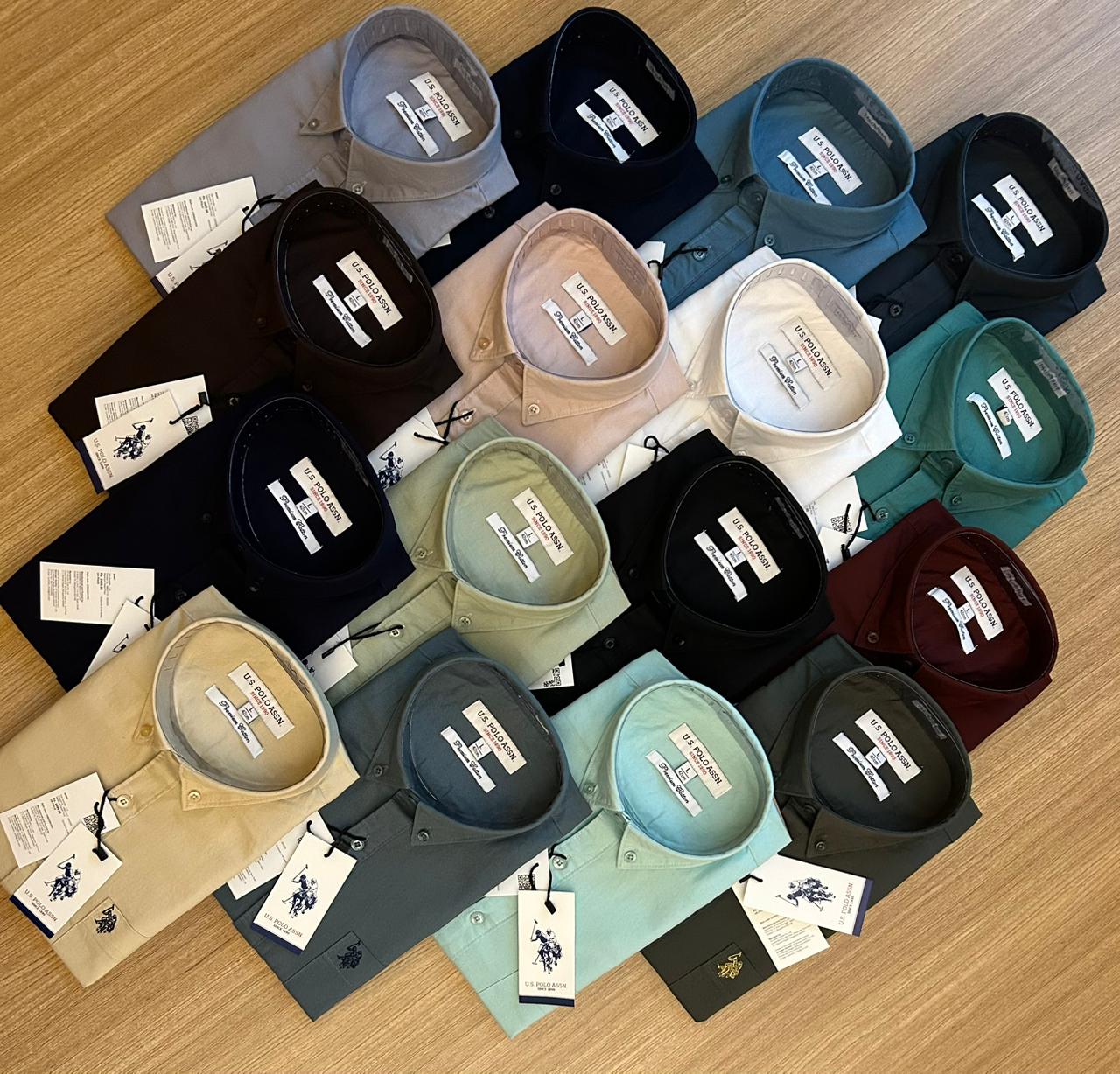 MENS SHIRT US POLO XFORD COTTON -68PCS