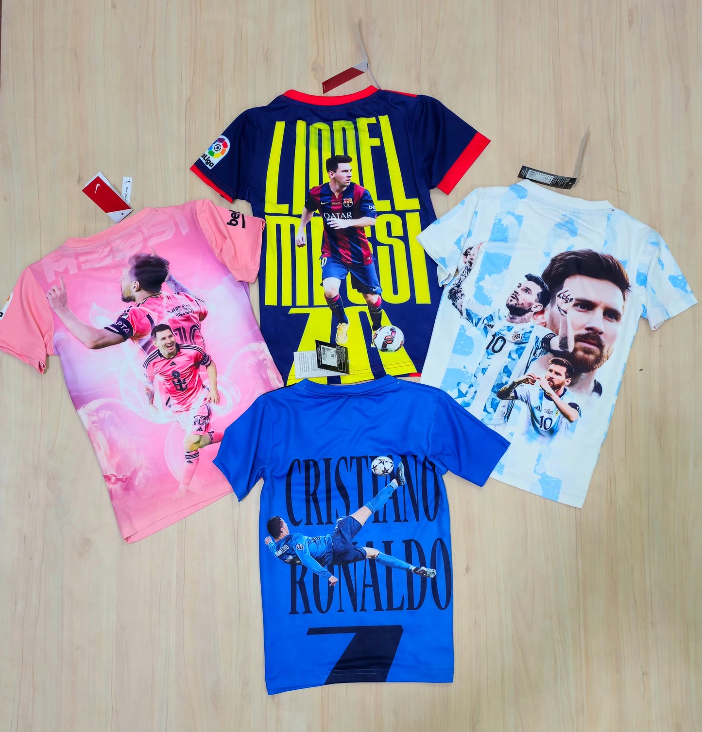 KIDS FOOT BALL TSHIRT -100PCS