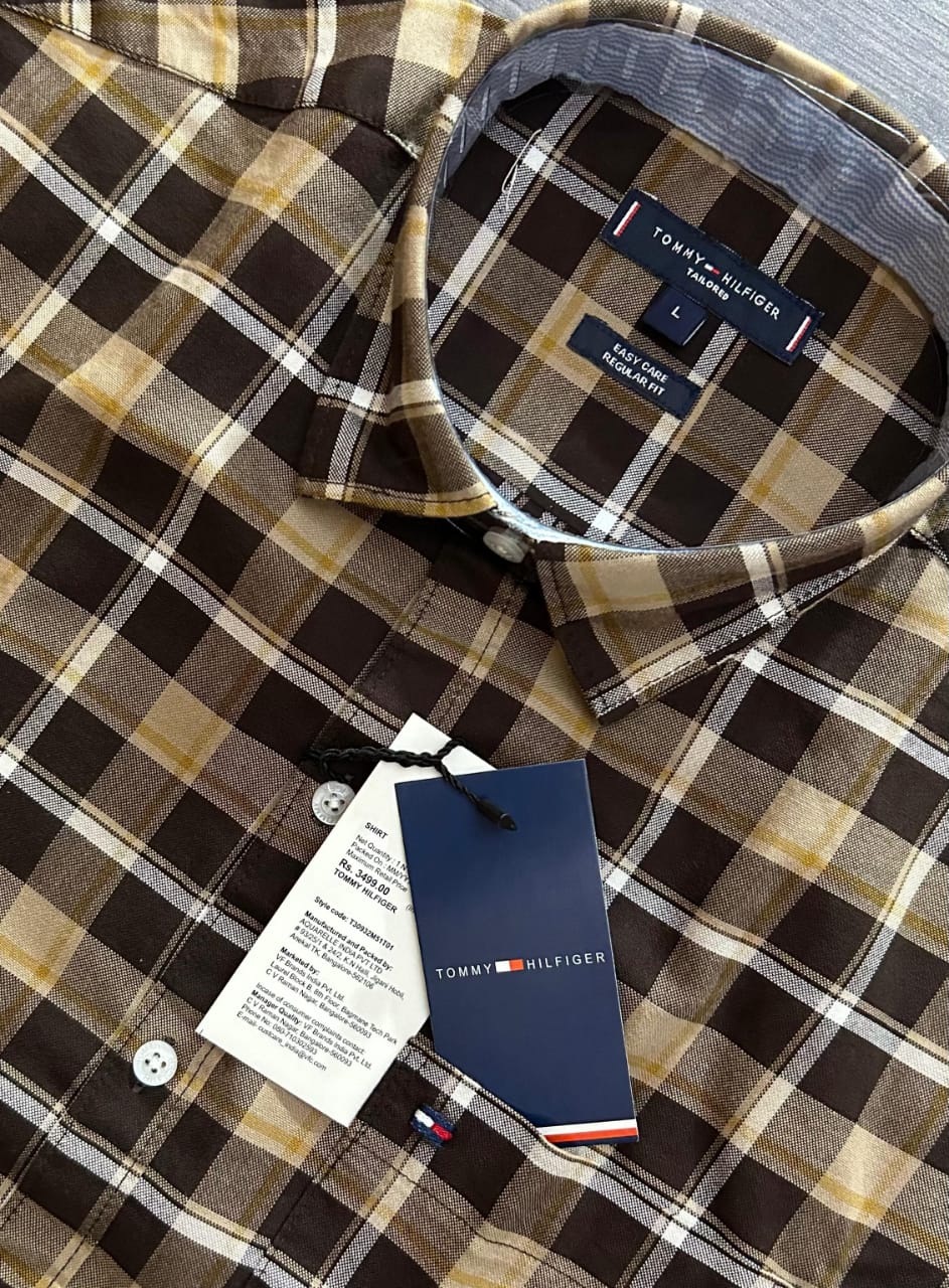 TOMMY HILFIGURE CHACKS OXFORD COTTON SHIRT-68PCS