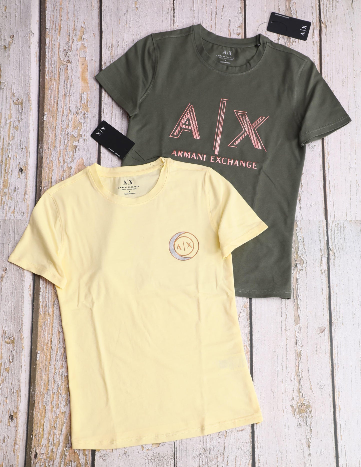 WOMENS 100% COTTON LYCRA  TEES*ARMANI EXCHANGE -86PCS