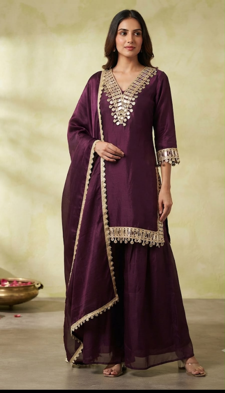 PARTY WEAR SARARA SUIT-24PCS