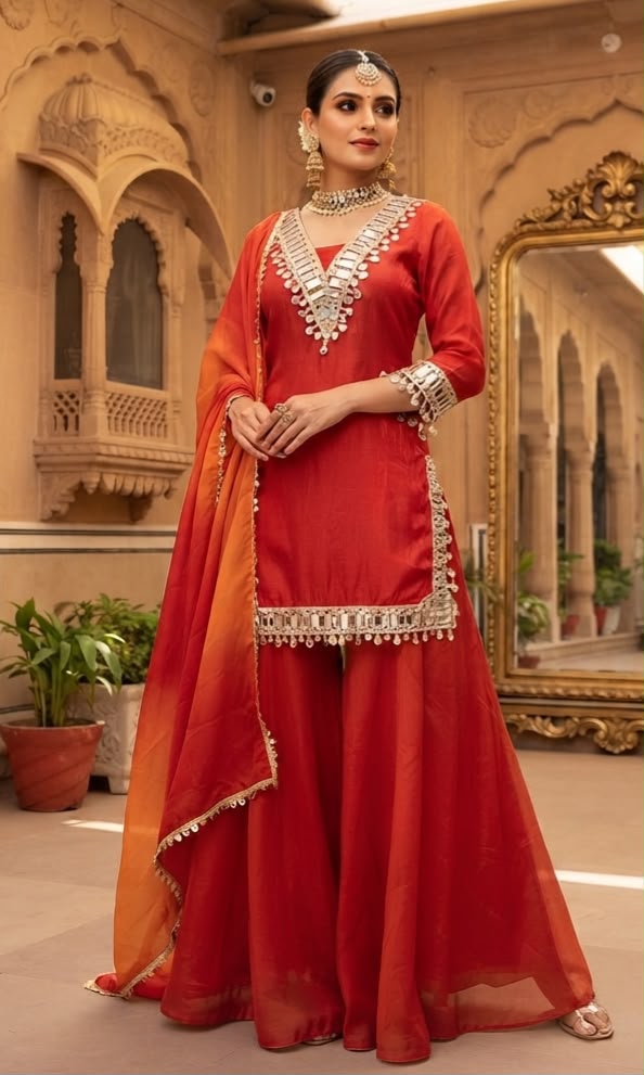 PARTY WEAR SARARA SUIT-24PCS