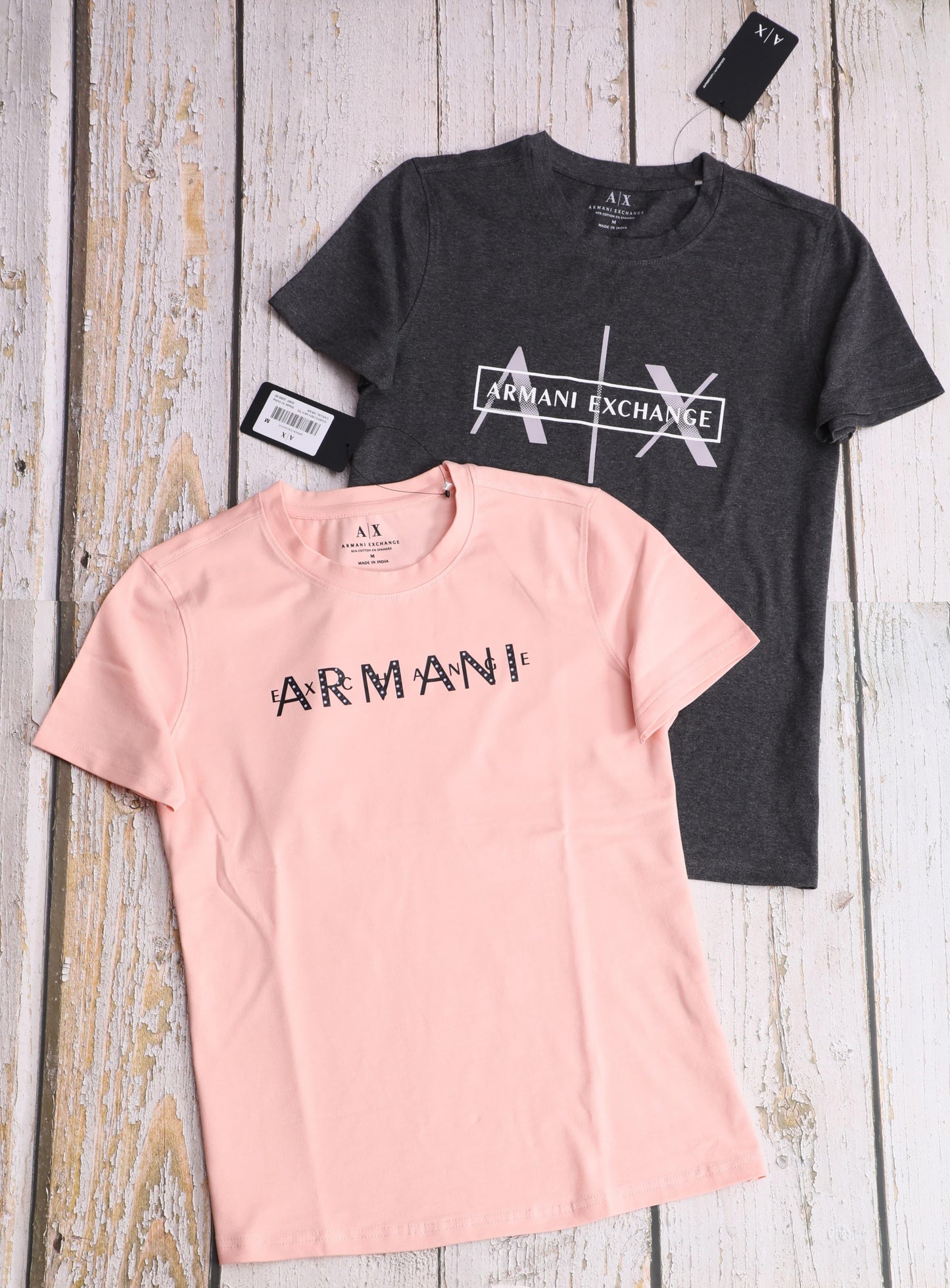 WOMENS 100% COTTON LYCRA  TEES*ARMANI EXCHANGE -86PCS
