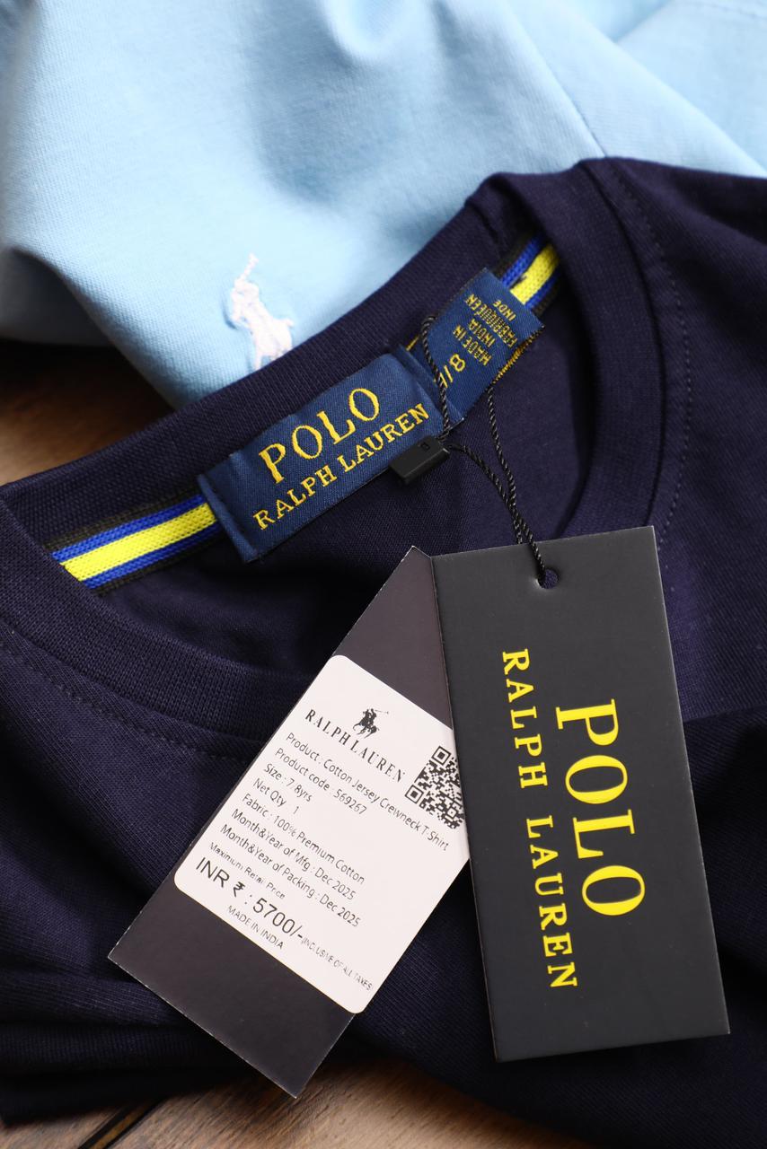 KIDS R.L.POLO CREW NACK TSHIRT-120PCS