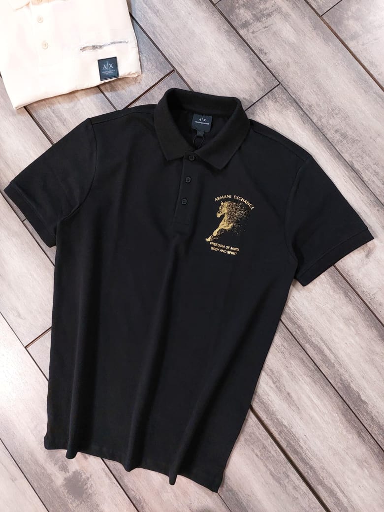 MENS ARMANI lAYCRA PIQUE POLO -68PCS