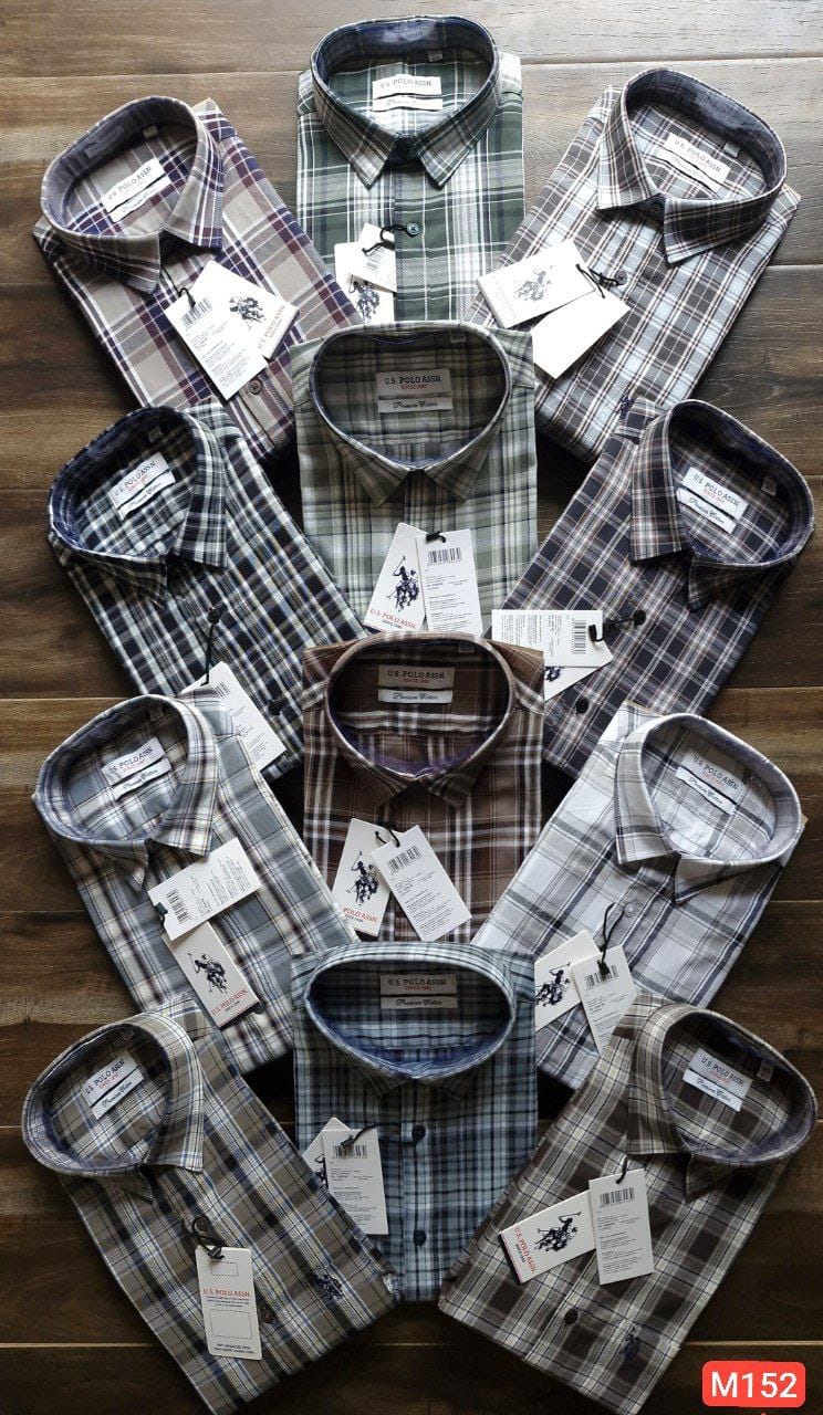 MENS CHACKED US POLO SHIRT-100PCS SET