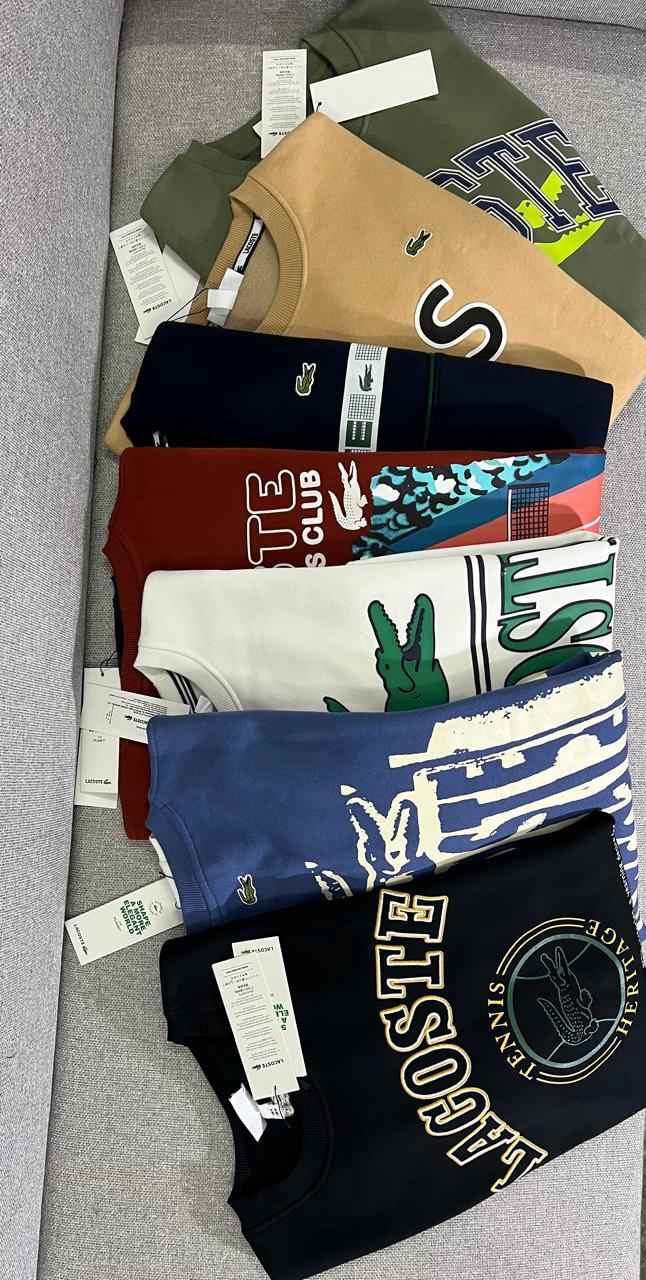 MENS LACOSTE SWEATSHIRT-52 PCS SET