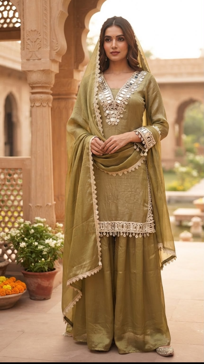 PARTY WEAR SARARA SUIT-24PCS