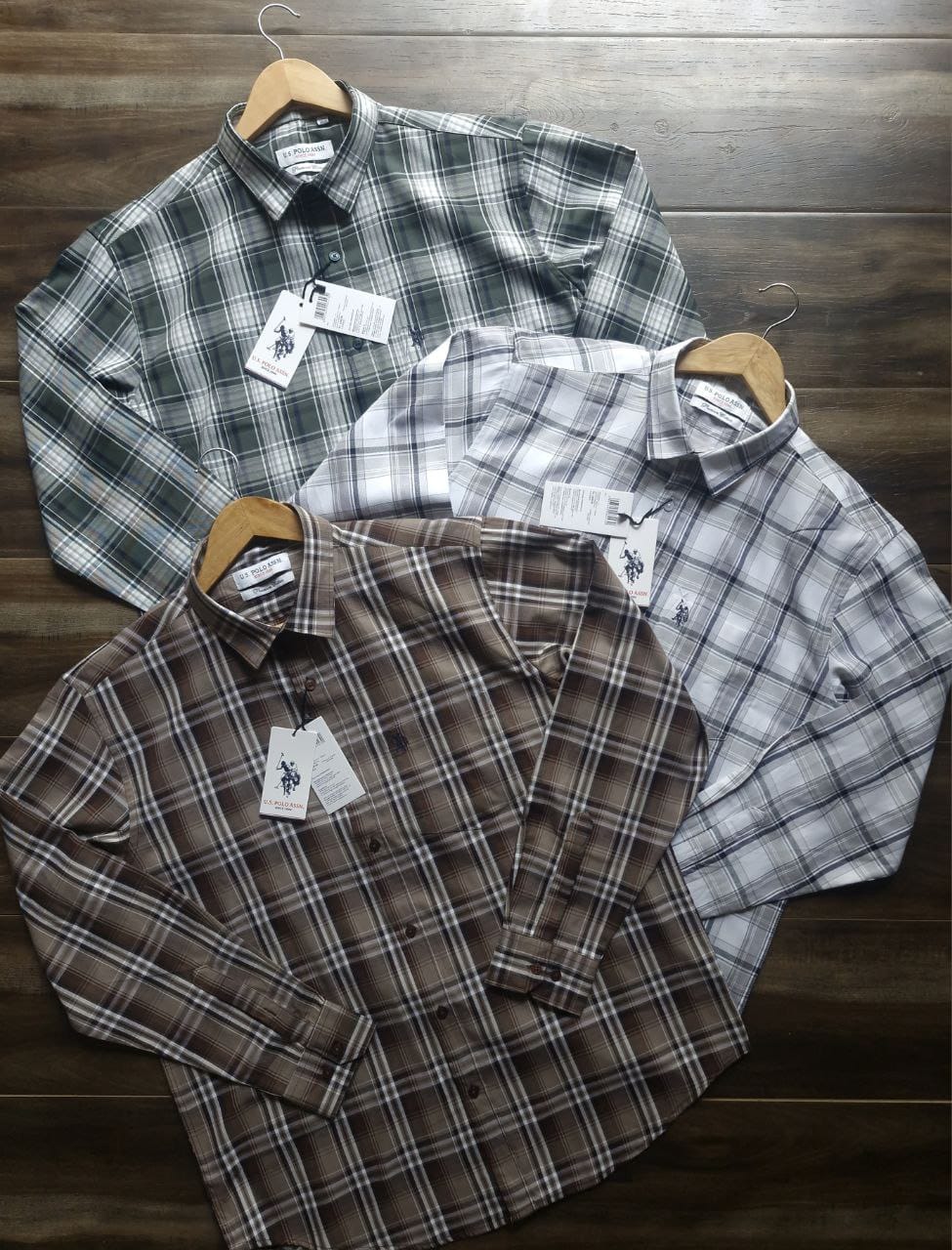 MENS CHACKED US POLO SHIRT-100PCS SET