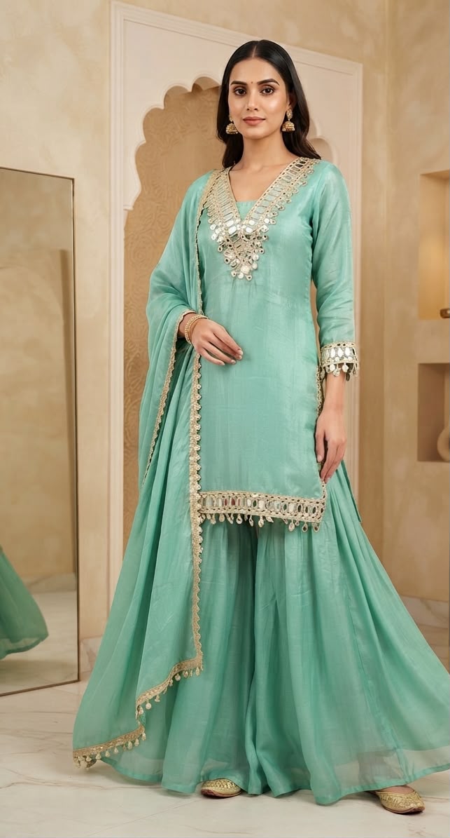 PARTY WEAR SARARA SUIT-24PCS