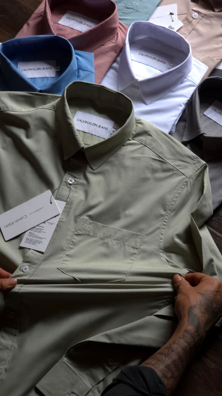 MENS CK LAYCRA  SHIRT-49PCS