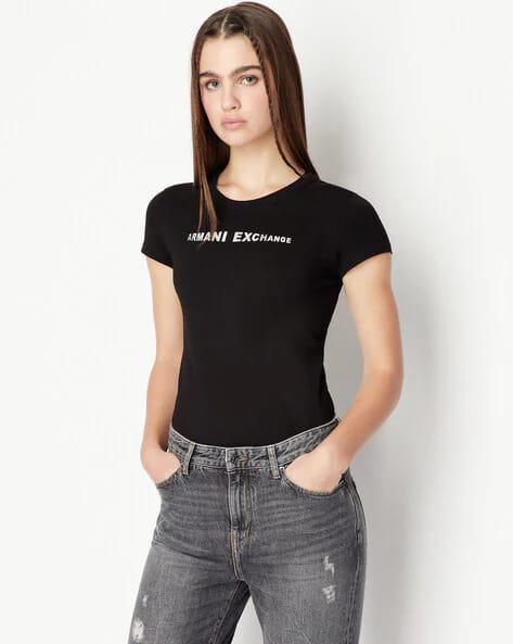 WOMENS 100% COTTON LYCRA  TEES*ARMANI EXCHANGE -86PCS