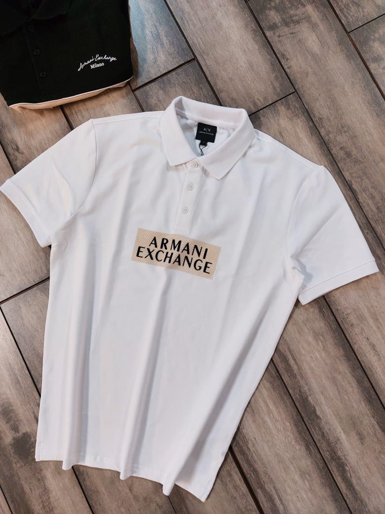 MENS ARMANI lAYCRA PIQUE POLO -68PCS