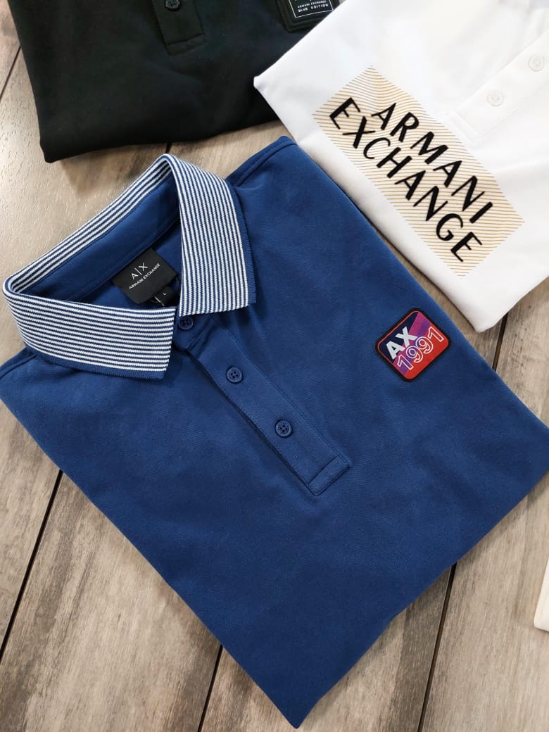 MENS ARMANI lAYCRA PIQUE POLO -68PCS