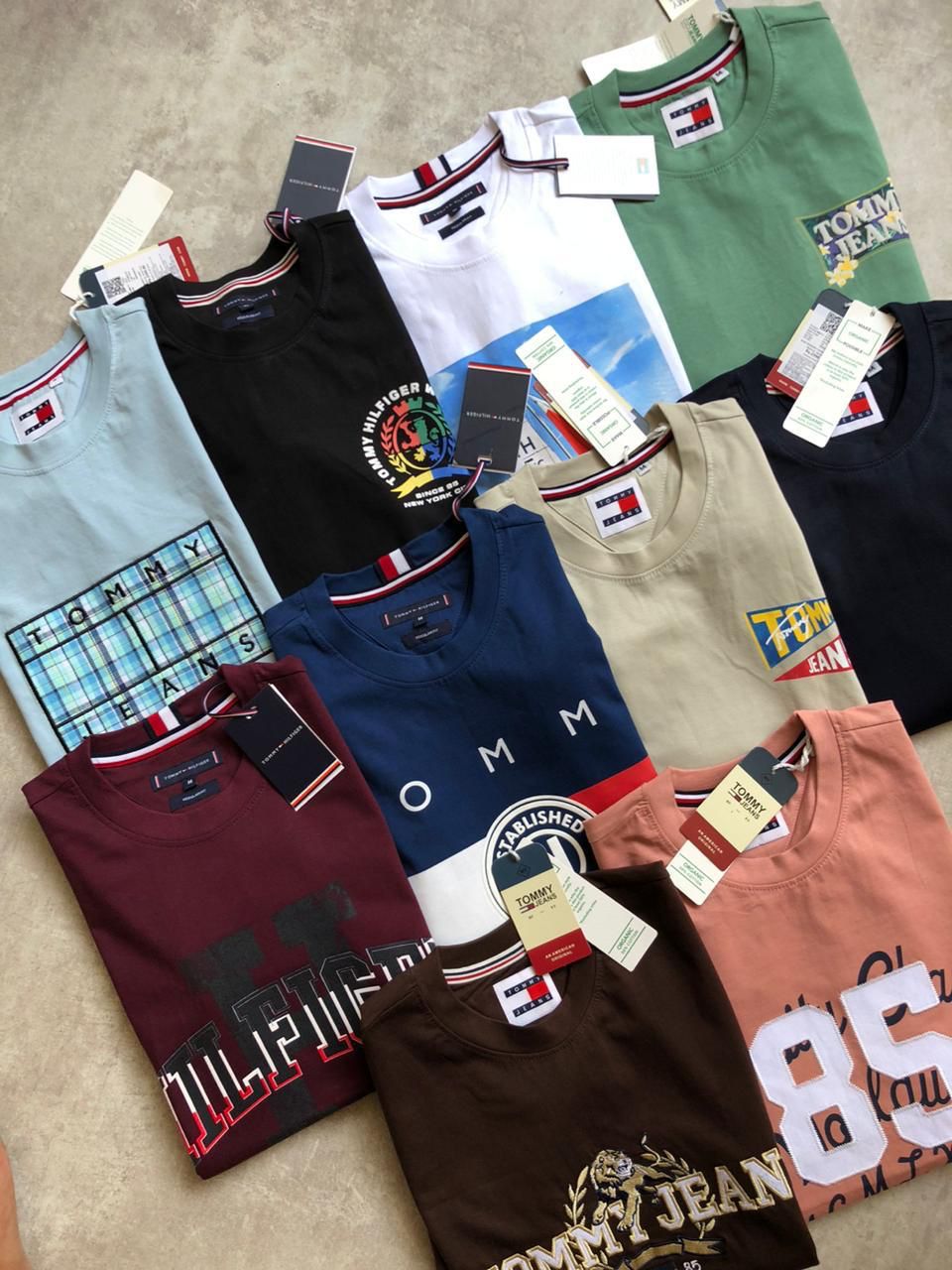 TOMMY HILFIGURE CREW NACK TSHIRT-76PCS