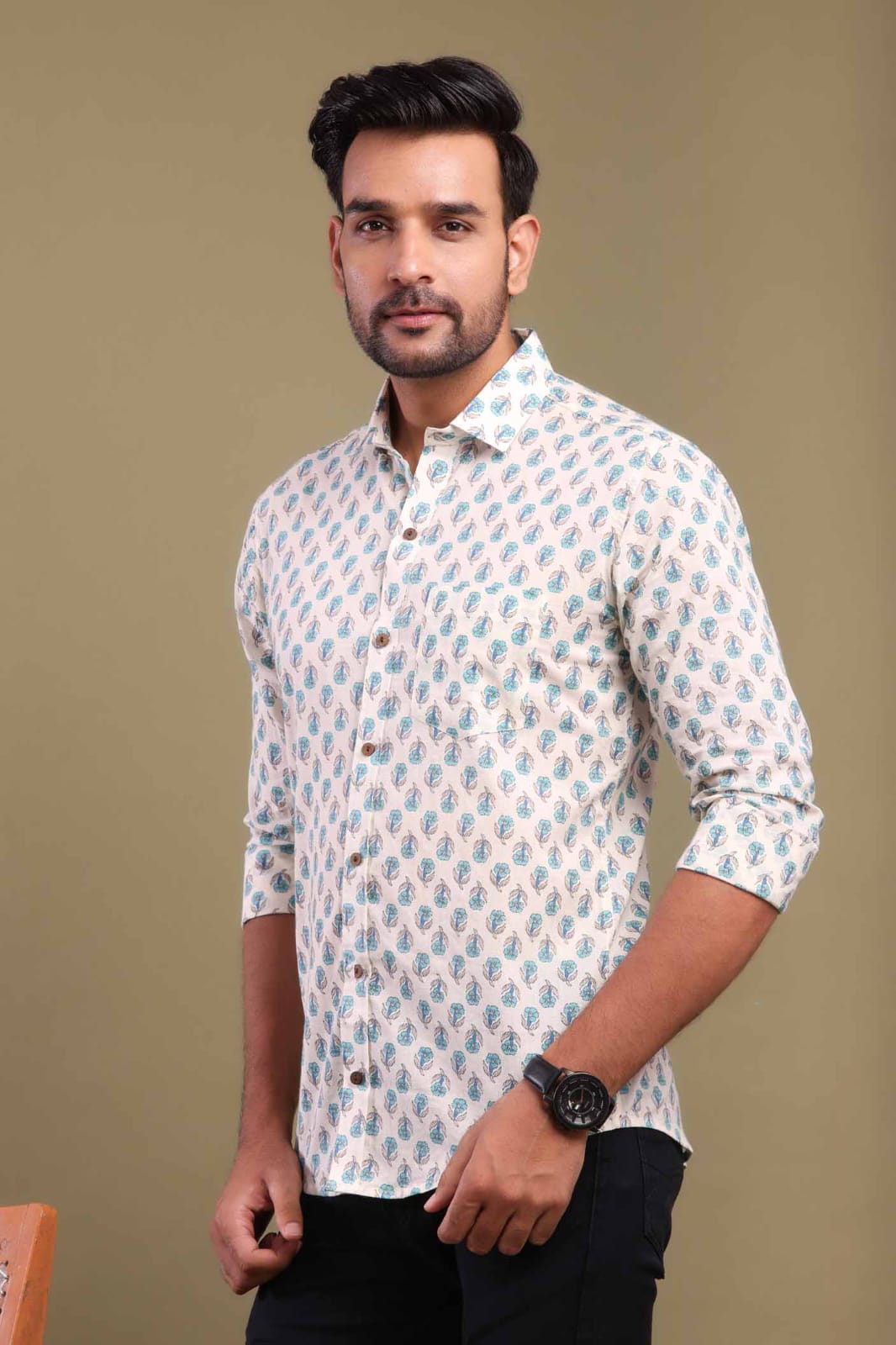 MENS JAYPURI COTTON SHIRT -96 PCS SET