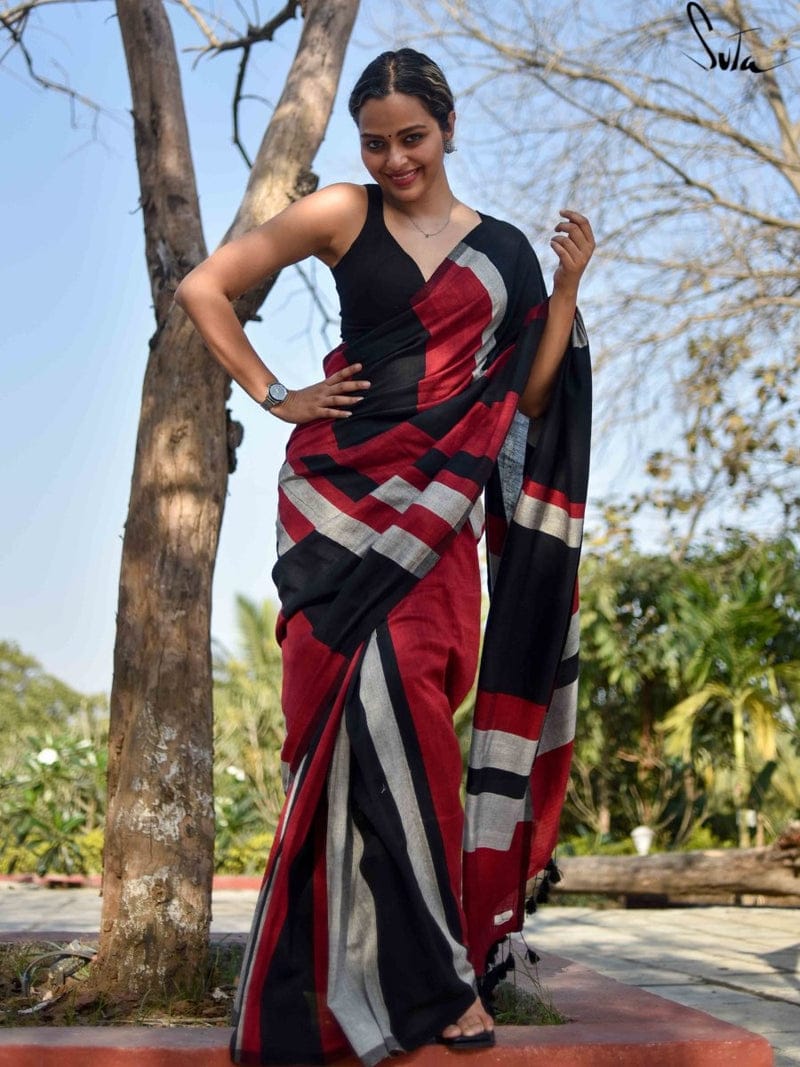 WOMENS COTTON LAHERIYA  SAREE-24PCS