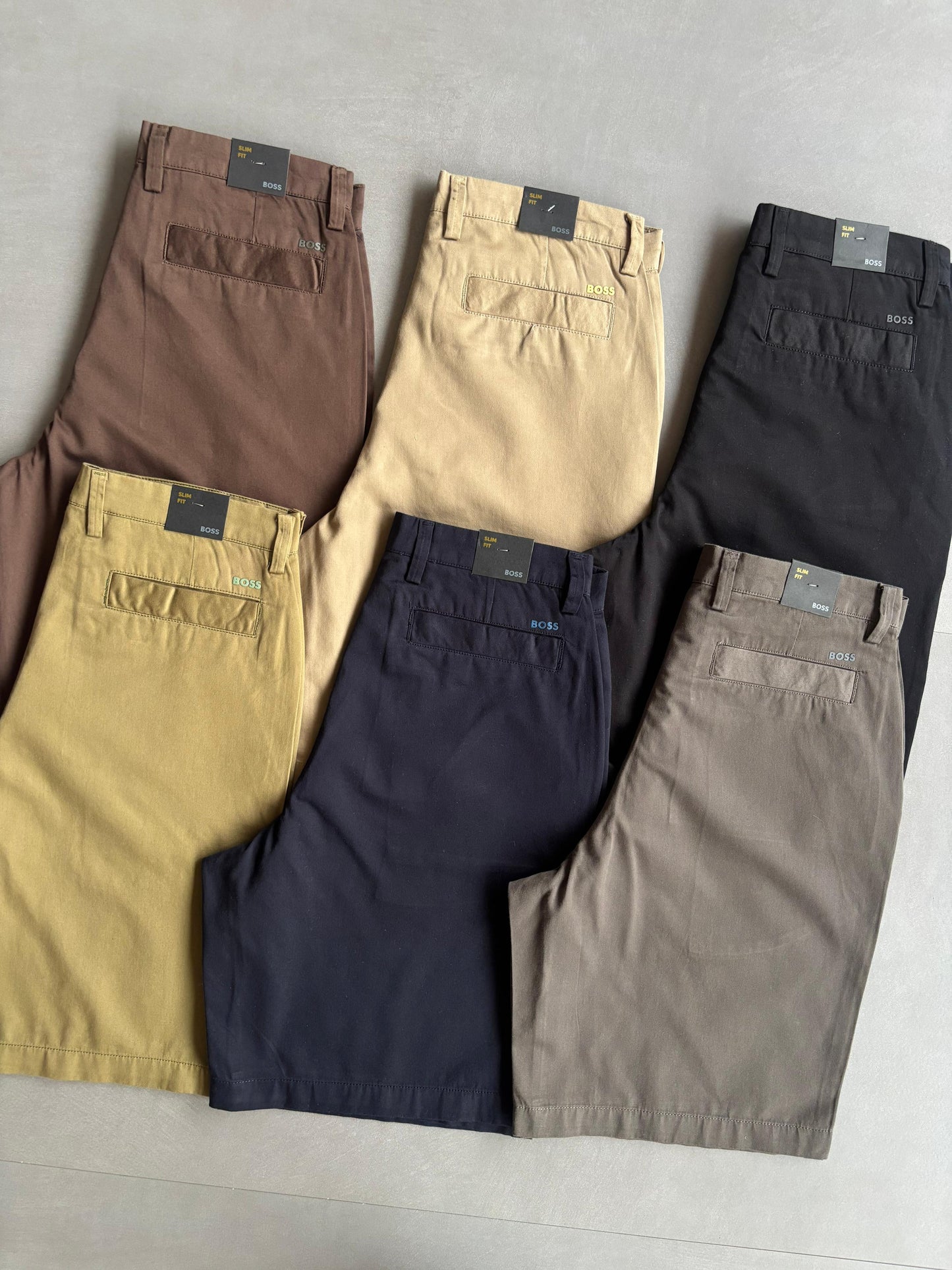 MENS COTTON LAYCRA BOSS SHORTS-100/50PCS