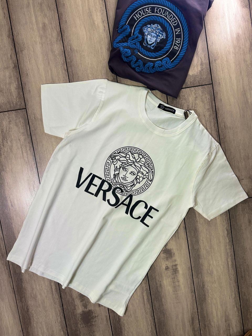 VERSACE ROUND NACK TSHIRT PRIMIUM QUALITY -50PCS