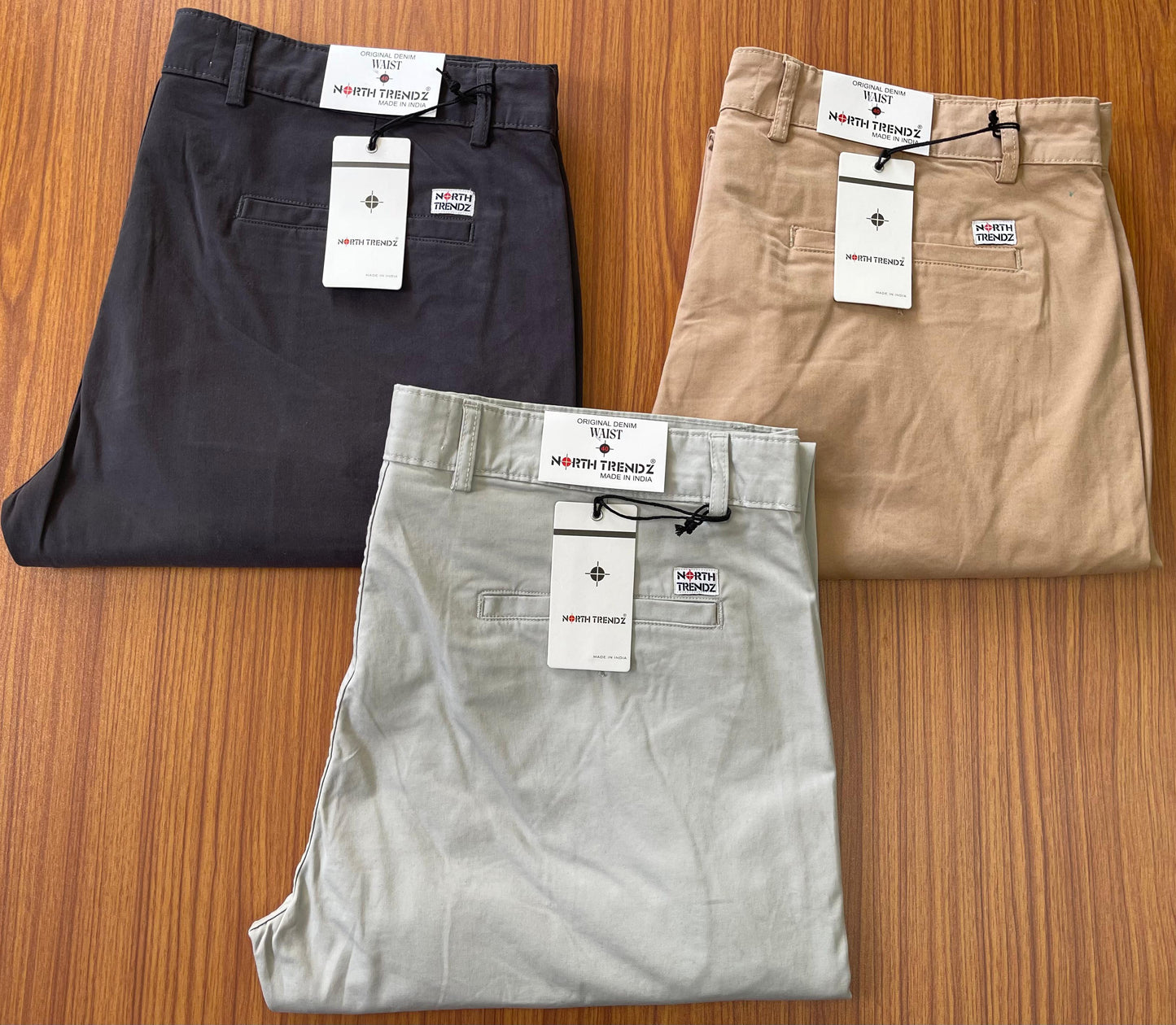 MENS BIG SIZE CHINOS NORTH TRENDZ-65PCS