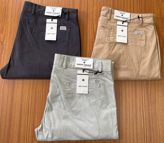 MENS BIG SIZE CHINOS NORTH TRENDZ-65PCS