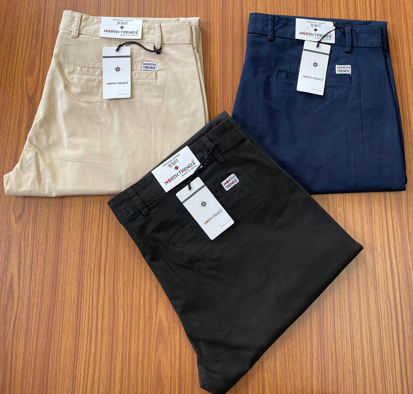 MENS BIG SIZE CHINOS NORTH TRENDZ-65PCS