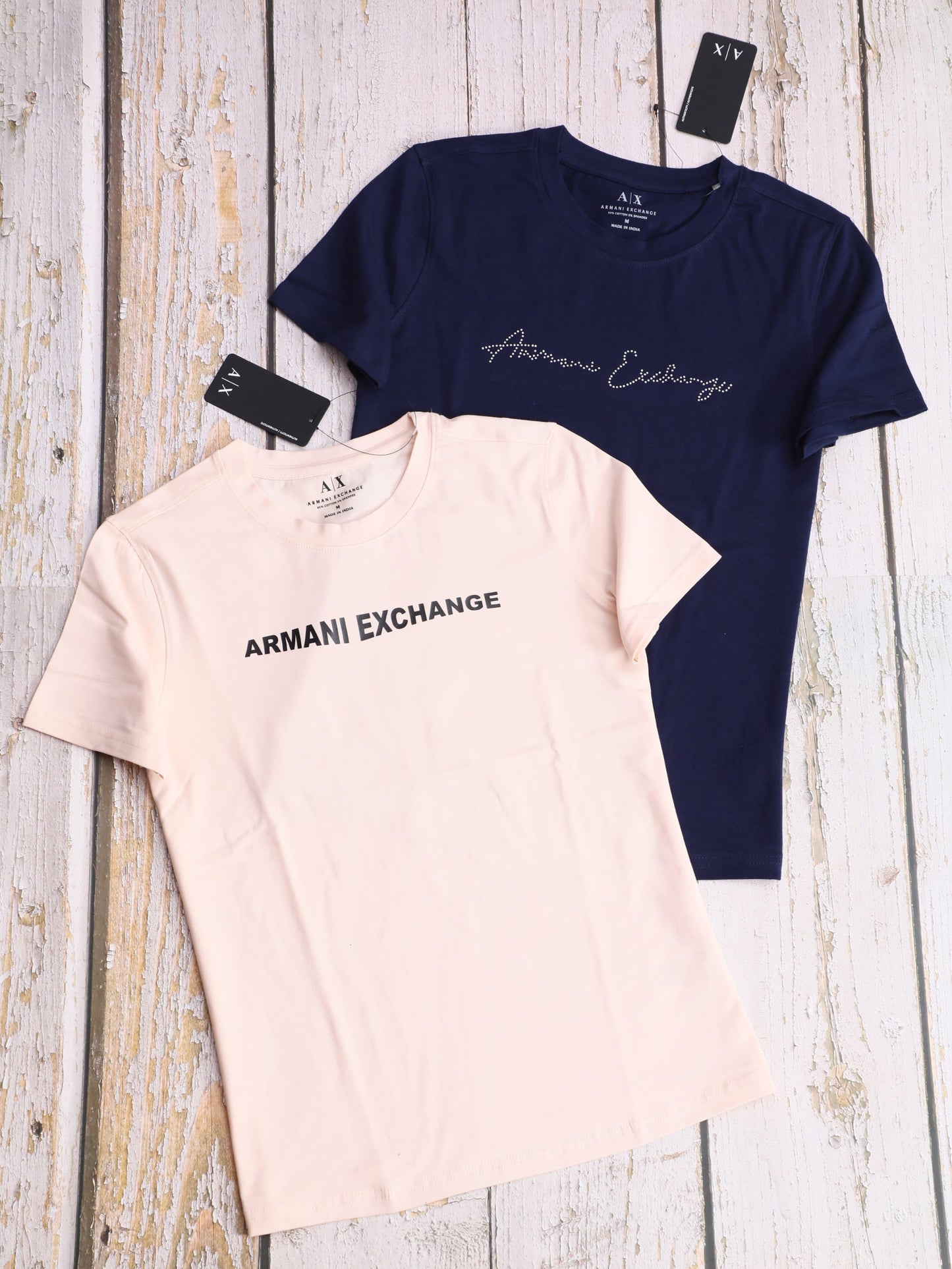 WOMENS 100% COTTON LYCRA  TEES*ARMANI EXCHANGE -86PCS