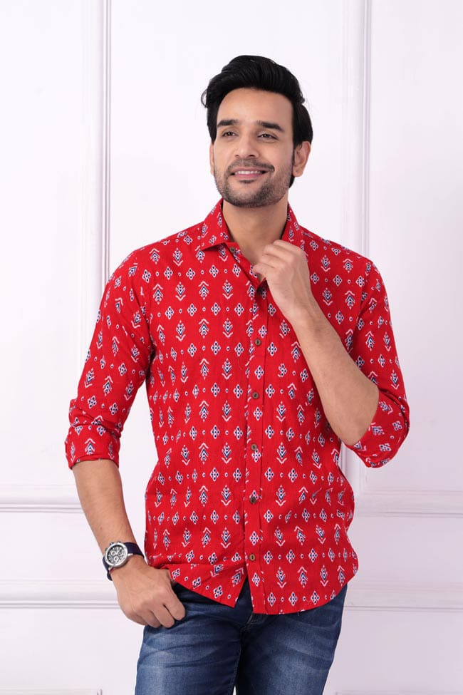 MENS JAYPURI COTTON SHIRT -96 PCS SET